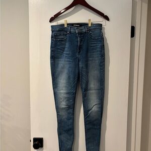 Express Classic Blue Jeans Legging High Rise 8R